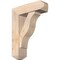 Ekena Millwork Funston Craftsman Smooth Bracket w/ Offset Brace, Douglas Fir, 7 1/2"W x 24"D x 32"H BKT0806X24X32FST04SDF - alternate 1